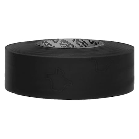 Presco Flagging Tape, Black, 1-3/16" Wide x 300' Length, PVC, 2 mil TXBK-373